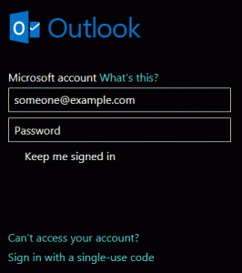 outlook-com-login-high-contrast-view