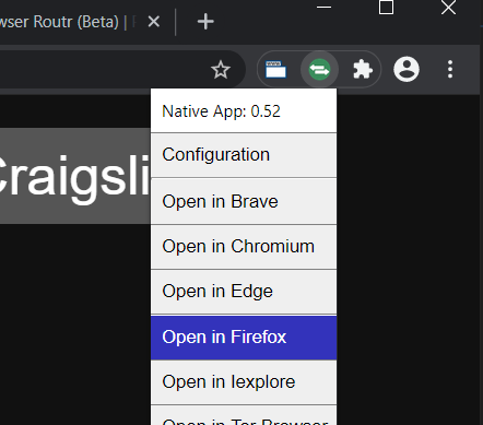 screenshot of open-in-browser pop-up
